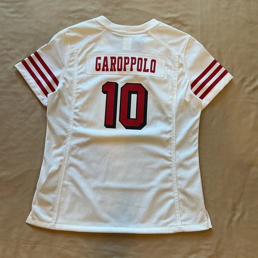 NFL Nike On Field 49ERS‎ San Fransisco Jersey #10 Jim Garoppolo Dri Fit Size Lrg